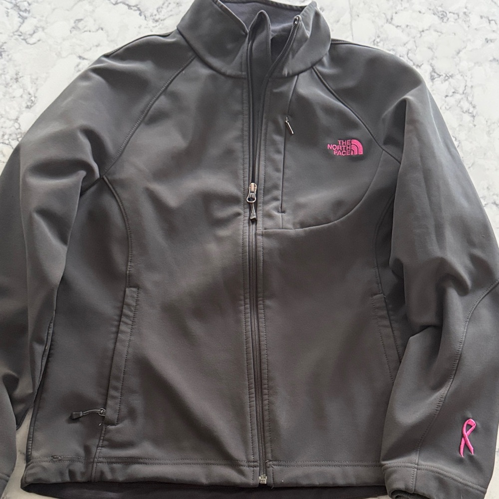 The North Face Women's Charcoal and Pink Jacket